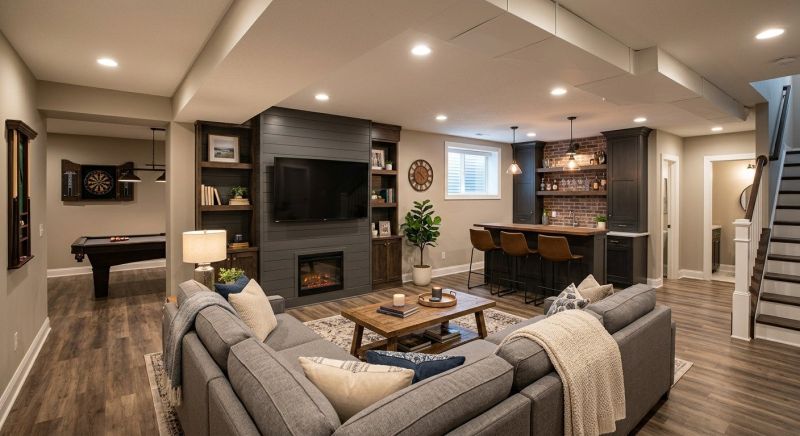 Finished Basement Renovation in Alpharetta, GA